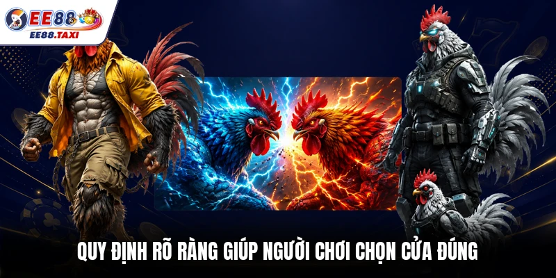 Quy định rõ ràng giúp người chơi chọn cửa đúng